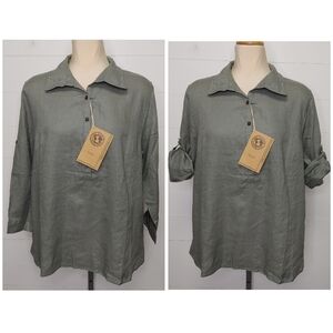 The Earth Collection 100% linen tunic